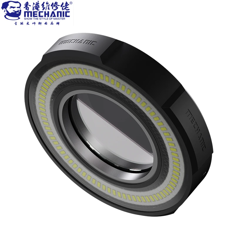

MECHANIC LS3 Microscope Ring Lamp 7W Light Source 80 LED Multi-level Brightness Adjustment Eye Protection Lamp for Phone Repair
