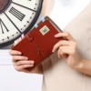 A6 Retro Loose-Leaf Notebook with Card Pocket Ledger PU Leather Cover Refillable Page Travel Journal Diary Sketchbook Planner 1