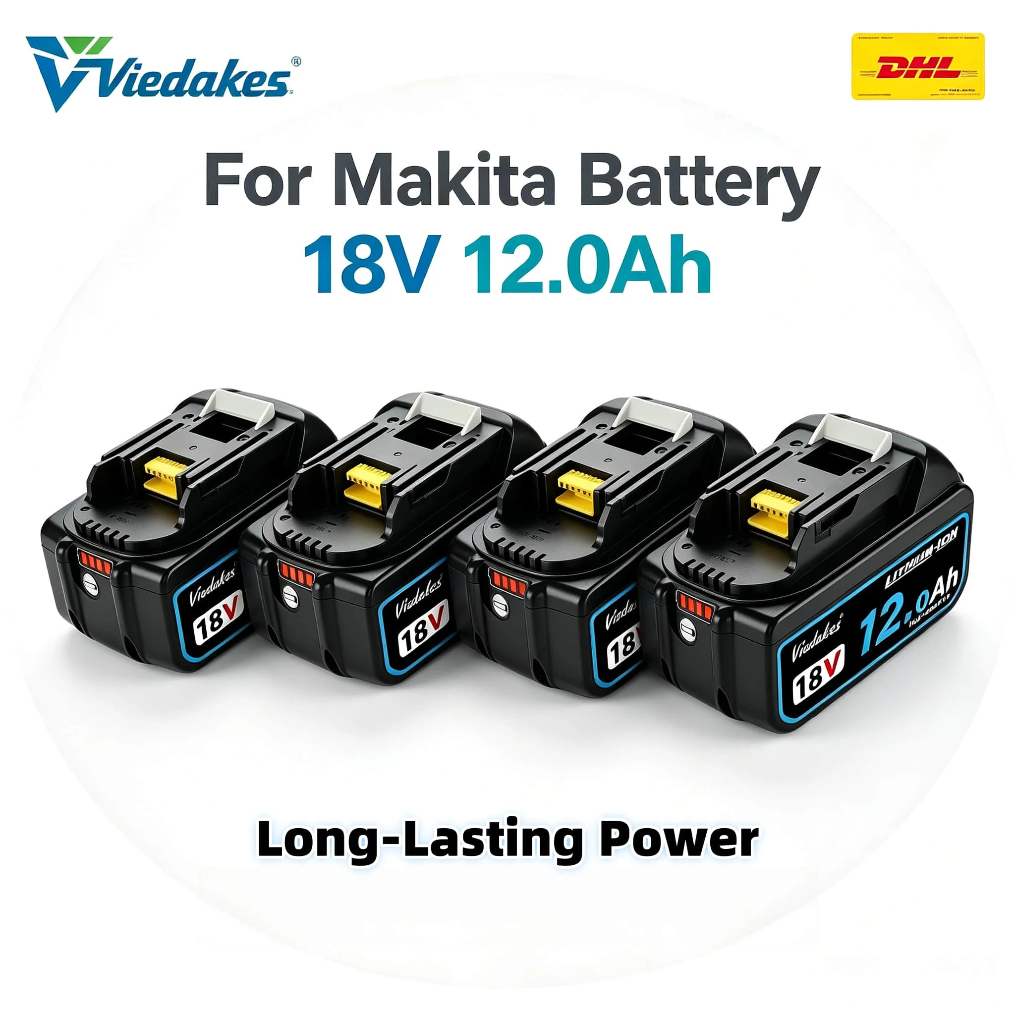 12.0Ah Rechargeable Lithium Cell For Makita 18V BL1850B BL1860 Applicable DTW285 DHP487 Cordless Wrench Equipment