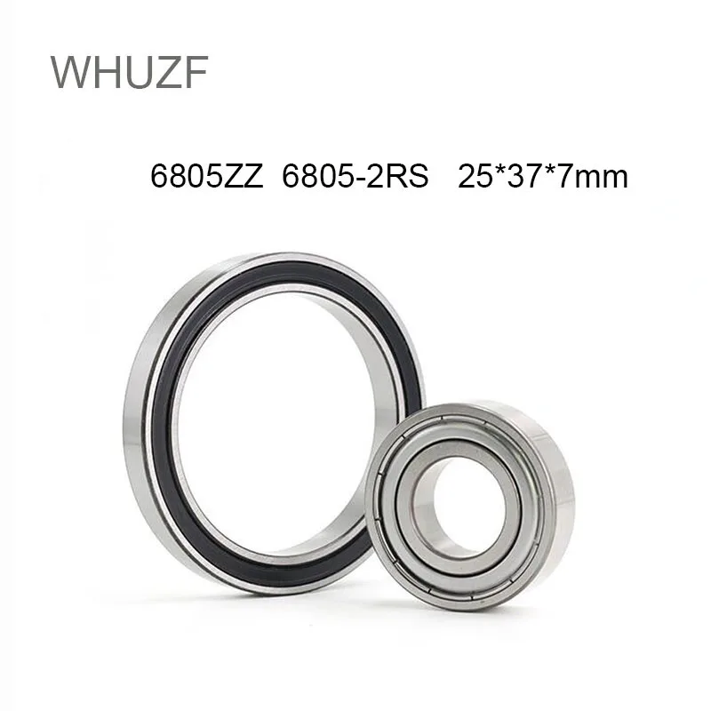 Whuzf Free Shipping 6805 2rs 6805zz Bearing 25*37*7mm 2/4pcs Abec-1 ...
