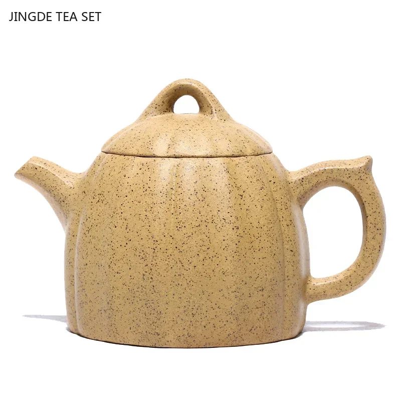 250ML Premium Yixing Creative Handmade Mineral Sesame Segments Mud Filtration Purple Clay Teapot Zisha Tea Set Gift