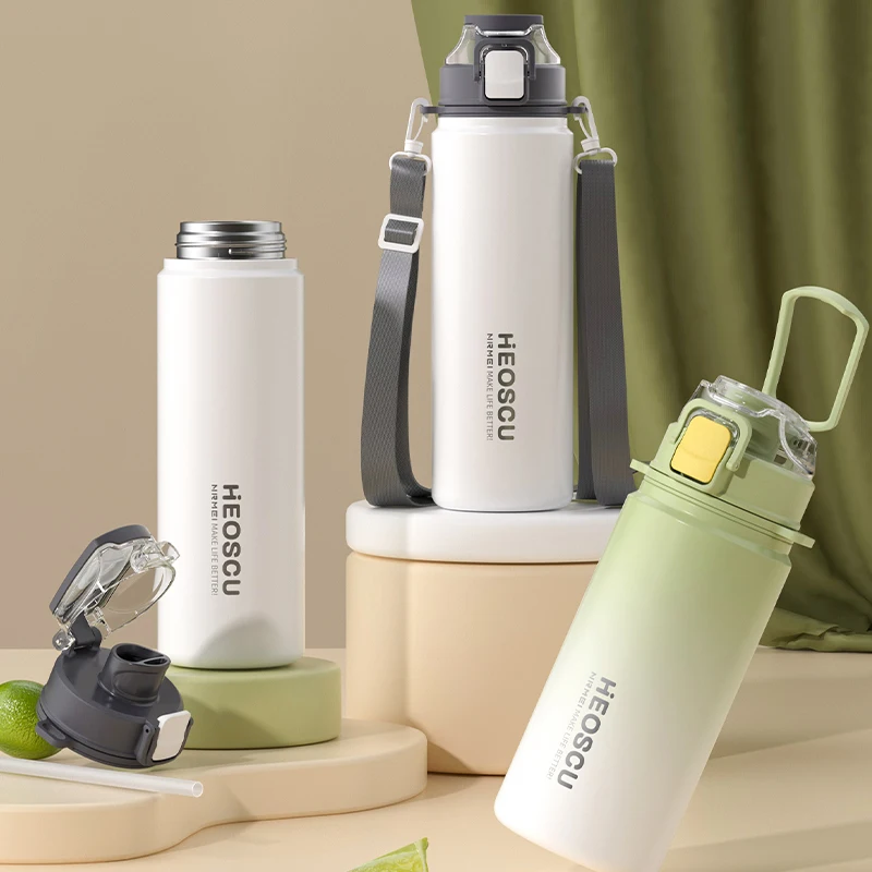 「THERMOS / PORTER STAINLESS BOTTLE」 Porter Insulated Stainless Steel Bottle grey 16oz Ceramic
