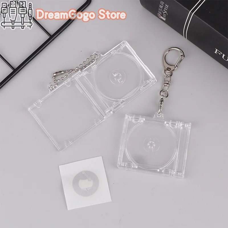 핫세일 미니 블랭크 앨범 CD 케이스 키체인 DIY 레트로 주변기기 기념 앨범 키홀더 가방 장 선물