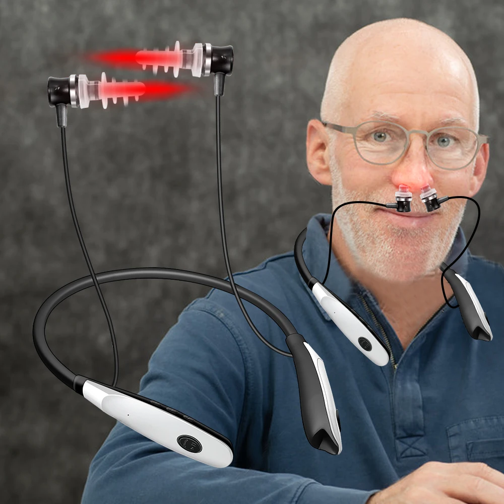 650nm Laser Therapy Ear Tinnitus Irradiation LLLT Laser Physical Ear Treatment Earplug Otitis Media Deafness Rhinitis Sinusitis