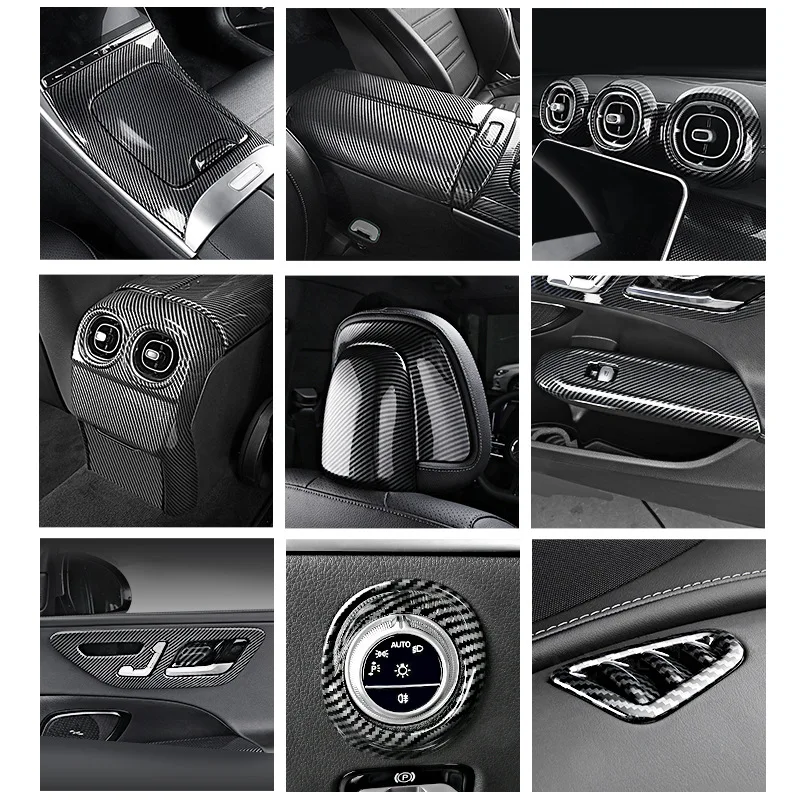 For Mercedes Benz C GLC Class X253 W205 15-19 Seat Headrest Adjust Button Trim Cover - View #8