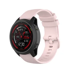 Enhanced Silicone Breathable Wristband Strap - Official 22mm/20mm - 22mm (Light pink)