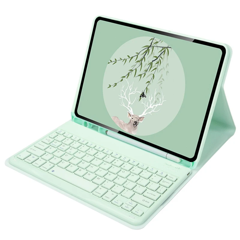 Funda de teclado TouchPad para tabletas de 9, 9.7, 10.1, 10.2, 10.5, 10.9,  11 pulgadas, teclado inalámbrico Bluetooth 2 en 1 con panel táctil