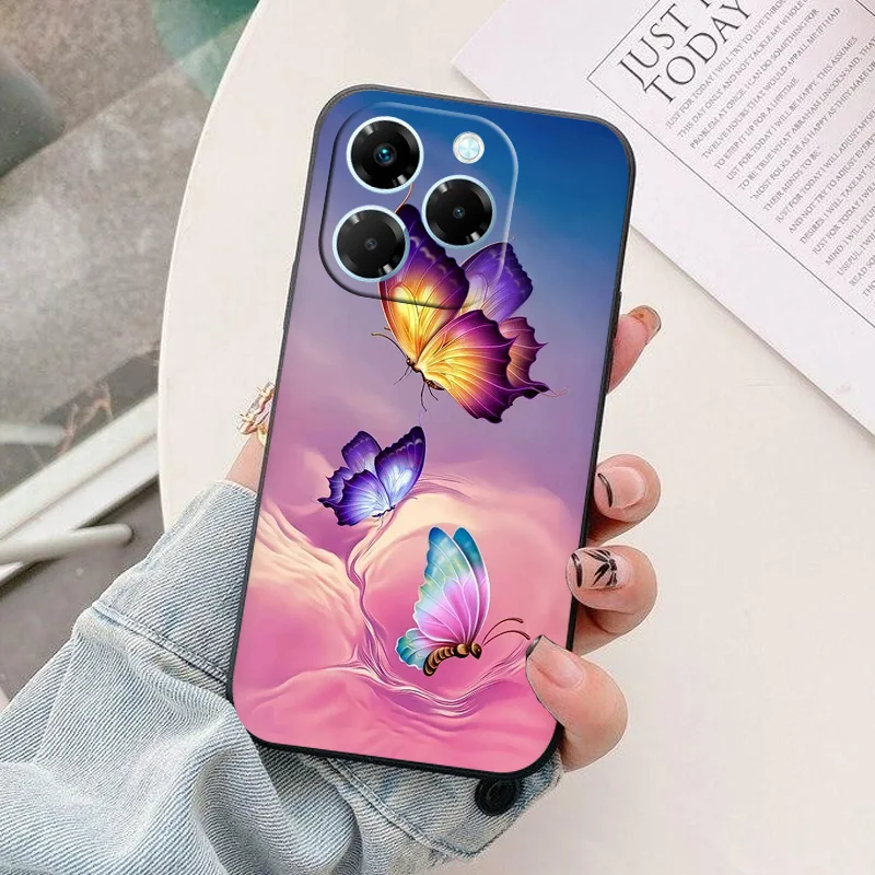 Astronaut Cartoon Silicone Phone Case - TPU Back Cover Shell & Protective Bag