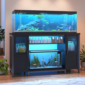 Aquarium Stand with Cabinet Storage 1