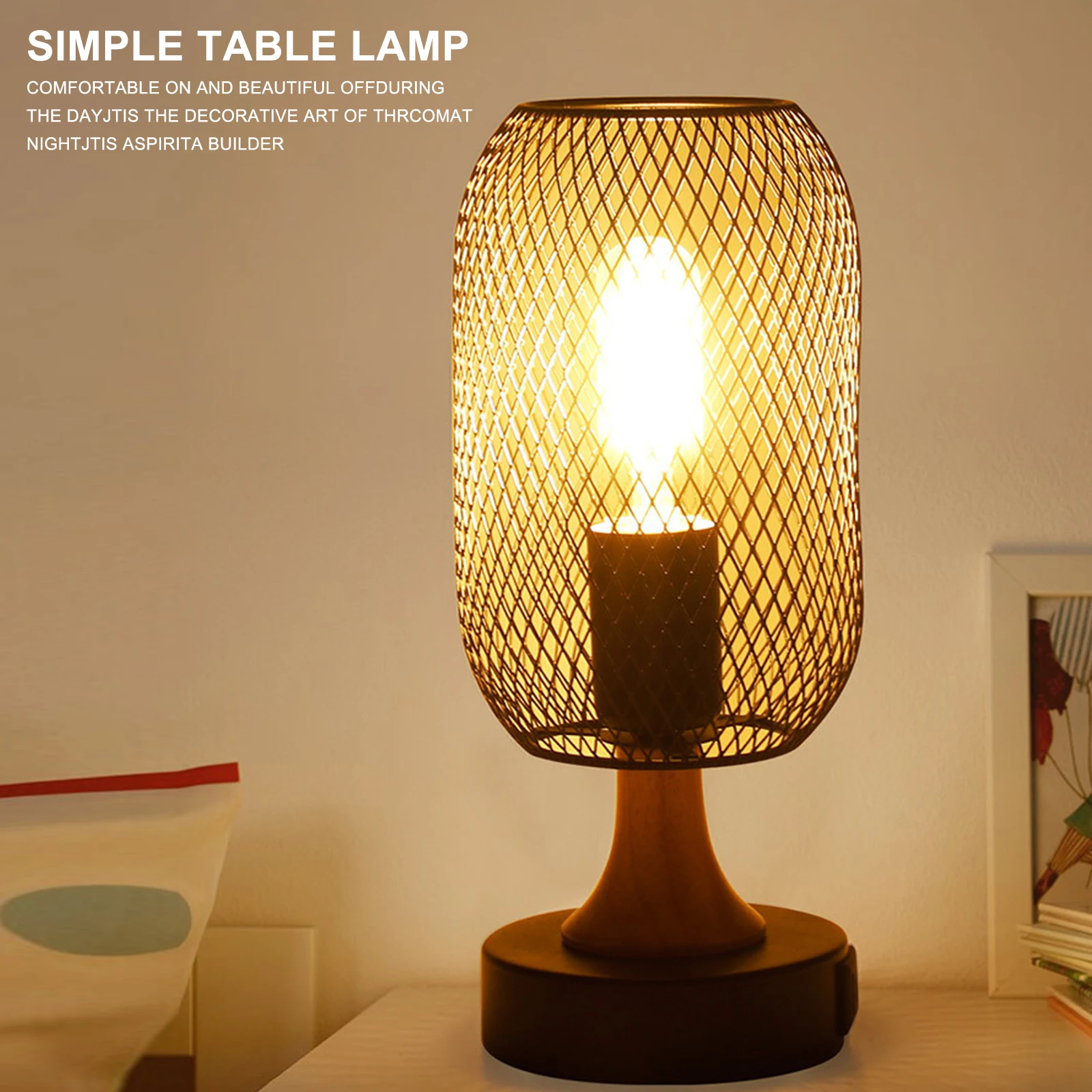 

LED Desk Lamp Novelty Lighting Touch 3 Lighting Modes Night Light with USB Port Bedroom Bedside Lamp Living Room Decoration