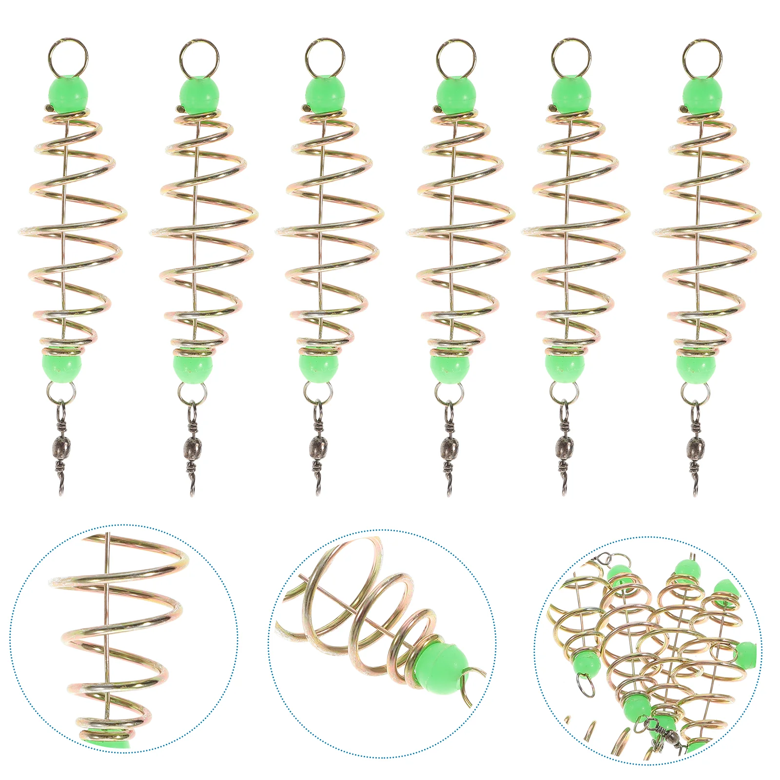 

24 Pcs Spring Bait Fishing Catfish Method Feeder for Carp Carbon Steel Lure Cage