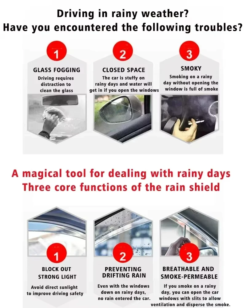 Window Visor For Hyundai Elantra MD 2012 Accessories Avante i35 Elantra 2011-2015 Rain Guard Deflector Awning Trim Rain Shield