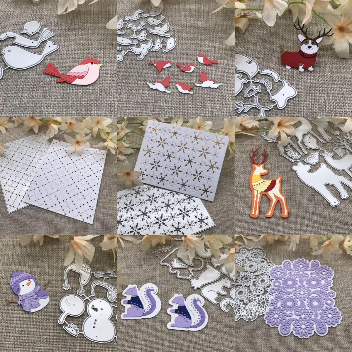 Neue Weihnachts dekoration Metalls chneid werkzeuge Schablonen gestanzt für DIY Scrap booking Album Papier karten prägung