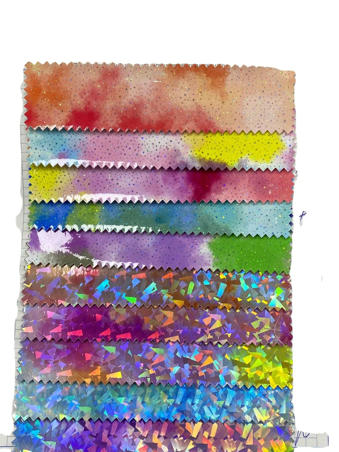 Cloud Dot Faux Leather Fabric with Broken Glass for Handbags Shoes And Luggage Leather like Material with Furry Bottom
