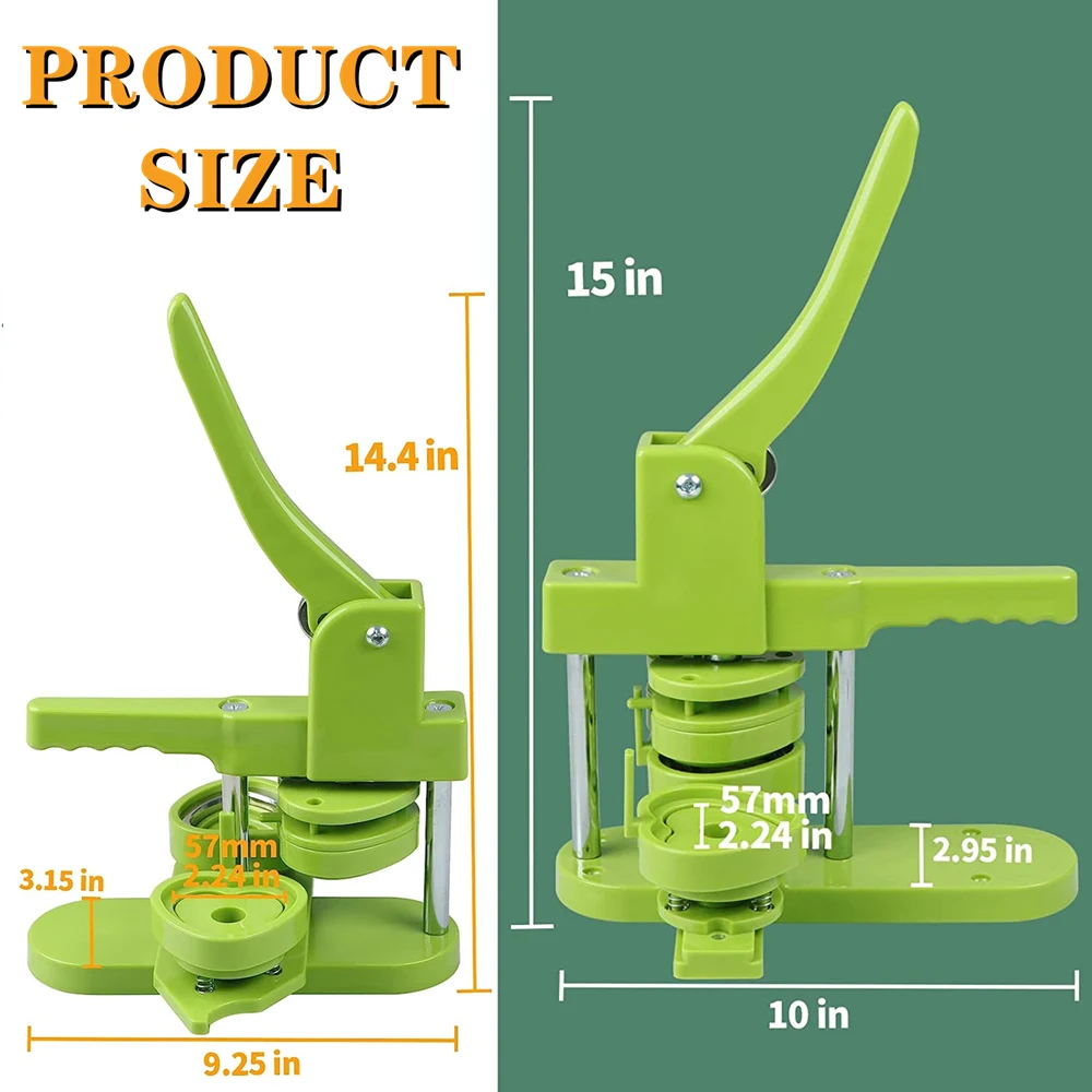 57MM Heart-Shape Badge Button Maker Machine with 100 Button Parts+Cutting Board+Mold DIY Pin Press Badges Maker Machine badge maker button maker machine