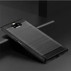 Luxury Matte Soft Silicone Shockproof Phone Case for Xperia XA3 Ultra (Black)