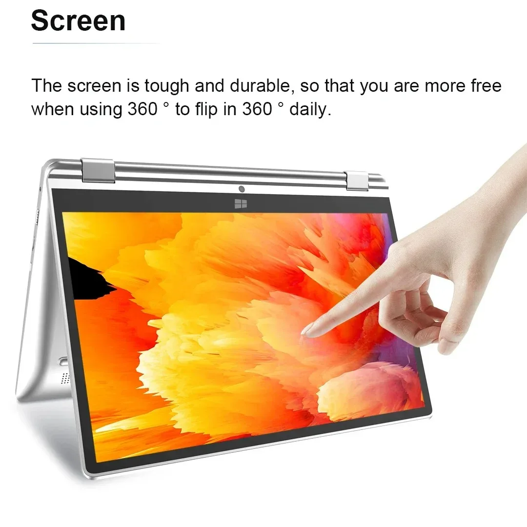 Tablet Pc Two-in-one Laptop 6G DDR4 11.6 Inch Intel Laptop Ram 6G ROM 128 256 512GB SSD Windows 10 Pro Cheap Student Computer 3