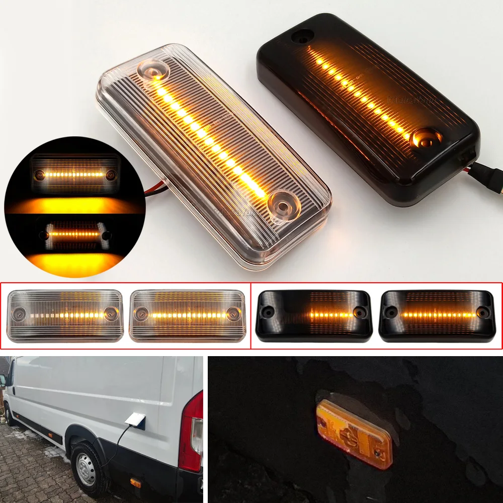 Led Turn Signal Side Marker Lights Indicator Flasher For Renault Volvo