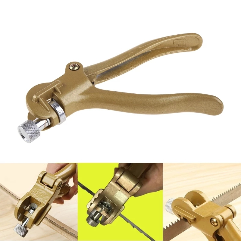 Portable Zinc Alloy Saw Set Pliers Woodworking Hand Saw Blade Teeth Clips Setting Tool Manual Sawset Puller Clamp Dropshipping