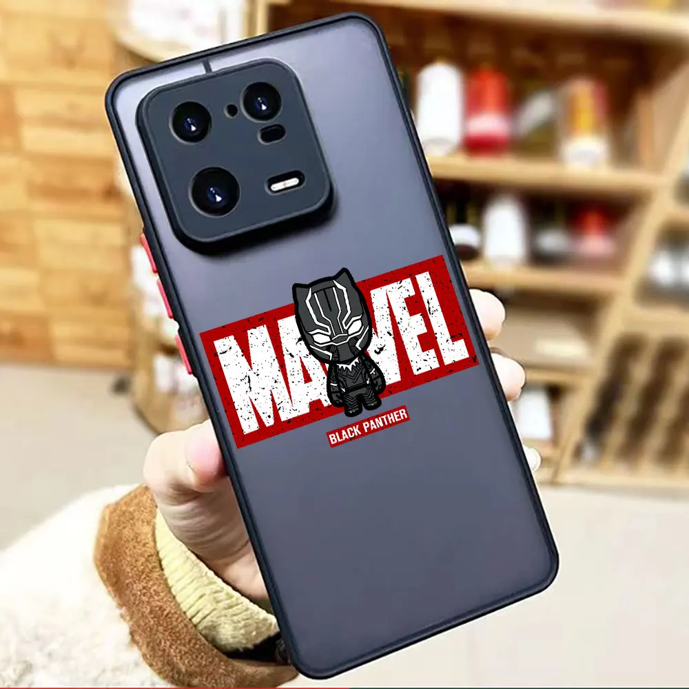 thumbnail image 1 of Funda mate para Xiaomi 13 12 12S 12T 11 11T 10 10T 10S 9 6X 5X PRO LITE 5G Funda Shell los guapos dibujos animados de Los Vengadores de Marvel, 1 of 5