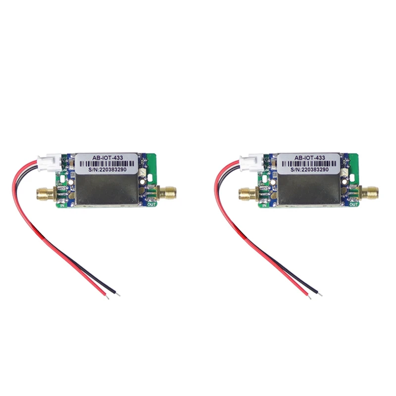 

2X 433Mhz Lora Signal Booster Transmit Receive Two-Way Power Amplifier Signal Amplification Module(433Mhz SMA)