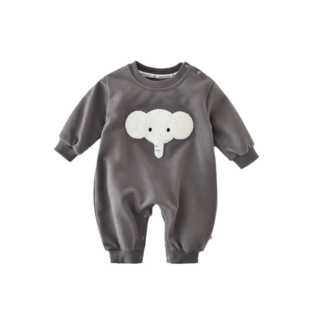 

2023 Fall Baby Romper Cartoon Elephant Toddler Jumpsuits for Girls Boys Clothes Korean Infant Outfit Winter Newborn One-Piece