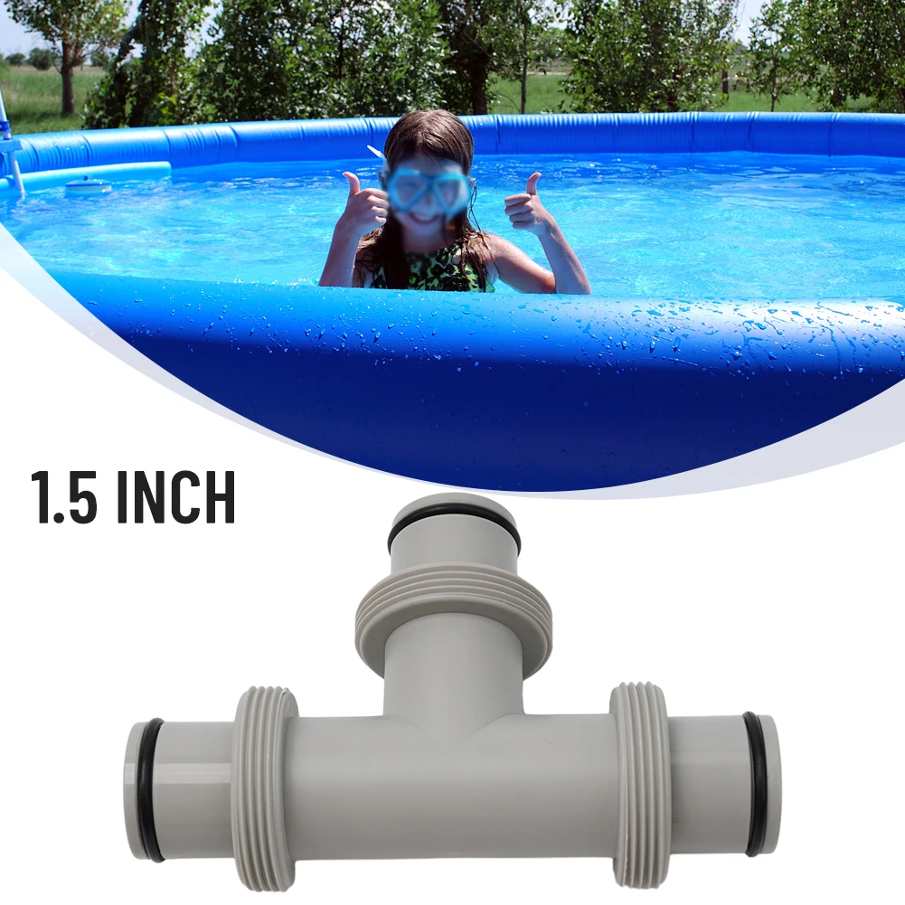 Adattatore Connettore Dual Split Per Parti Intex Tubo Flessibile Valvola A Stantuffo Pompe Per Piscina O-Ring In Gomma Per Tee T-Joint Pool Part