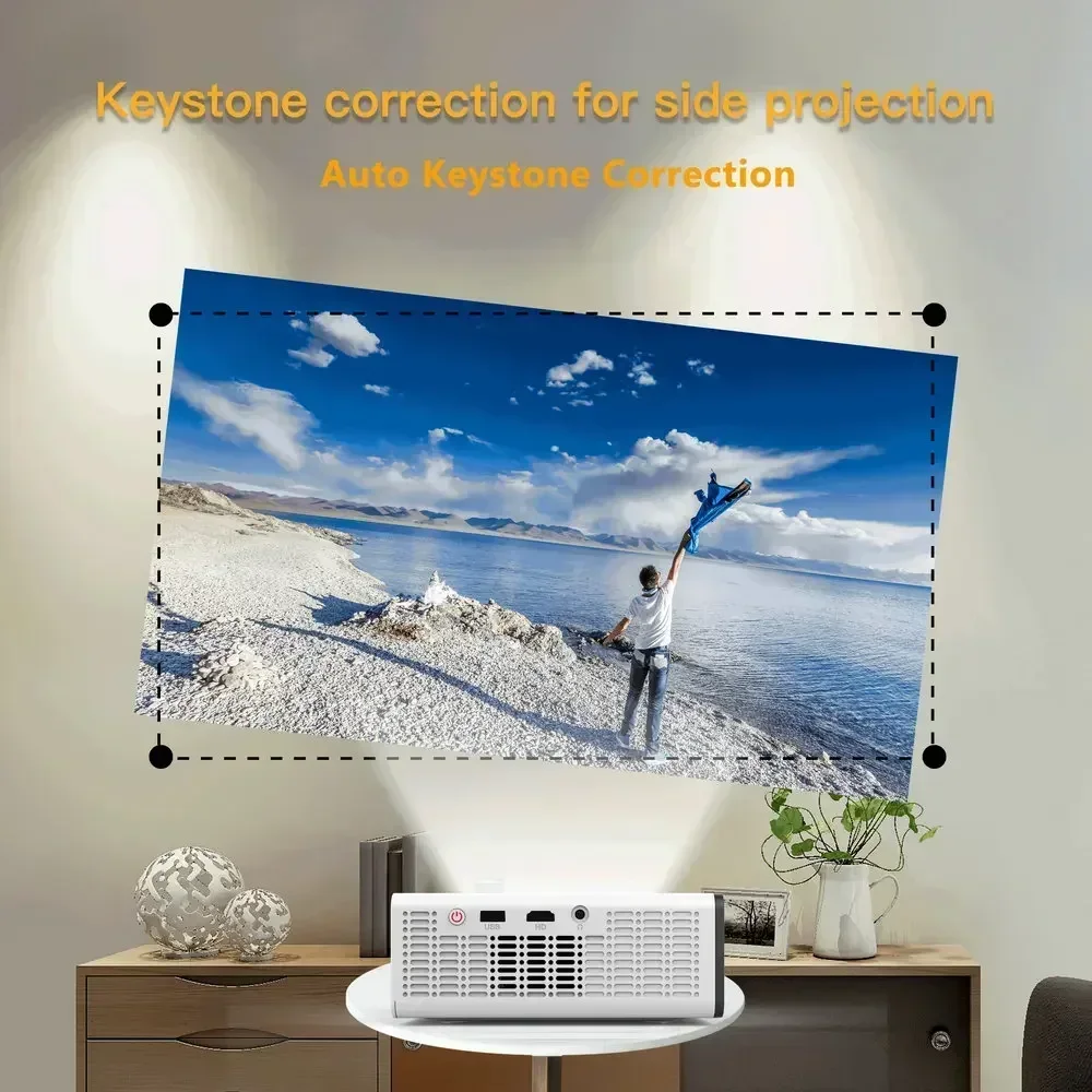 Projetor VEVSHAO A16, 1080p, Wifi 6, Android 12