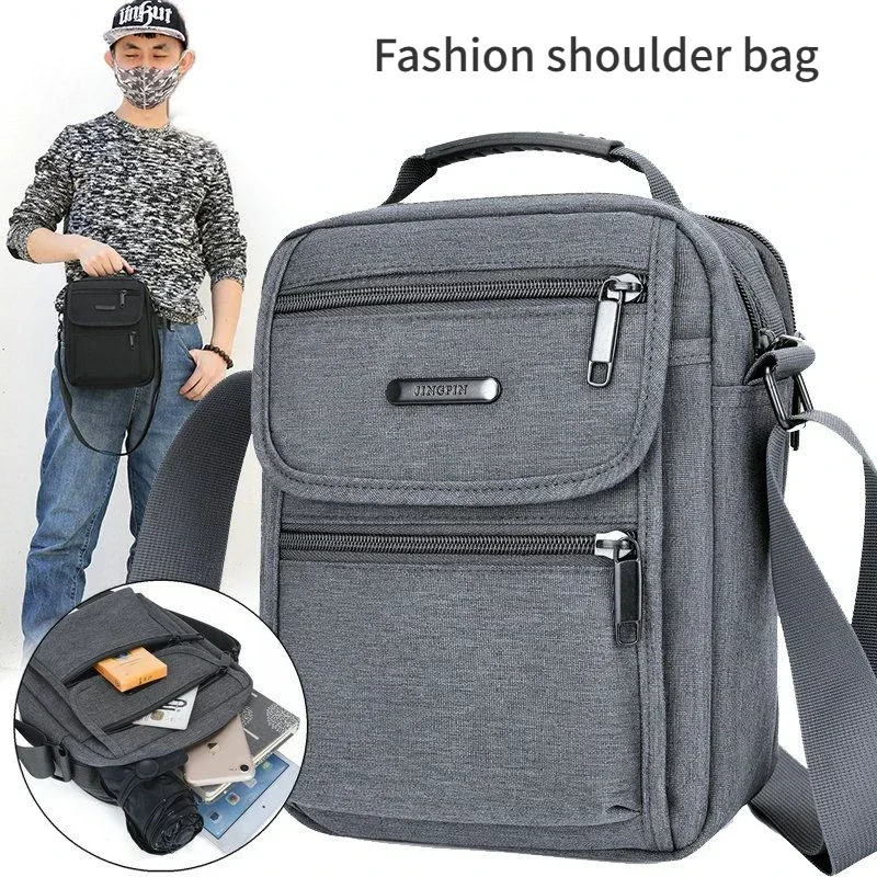

Sports Outdoor Bag Waterproof Capacity Shoulder Backpack Oxford Large New Bag Men's Crossbody Durable Handbag Fashion Fabric
