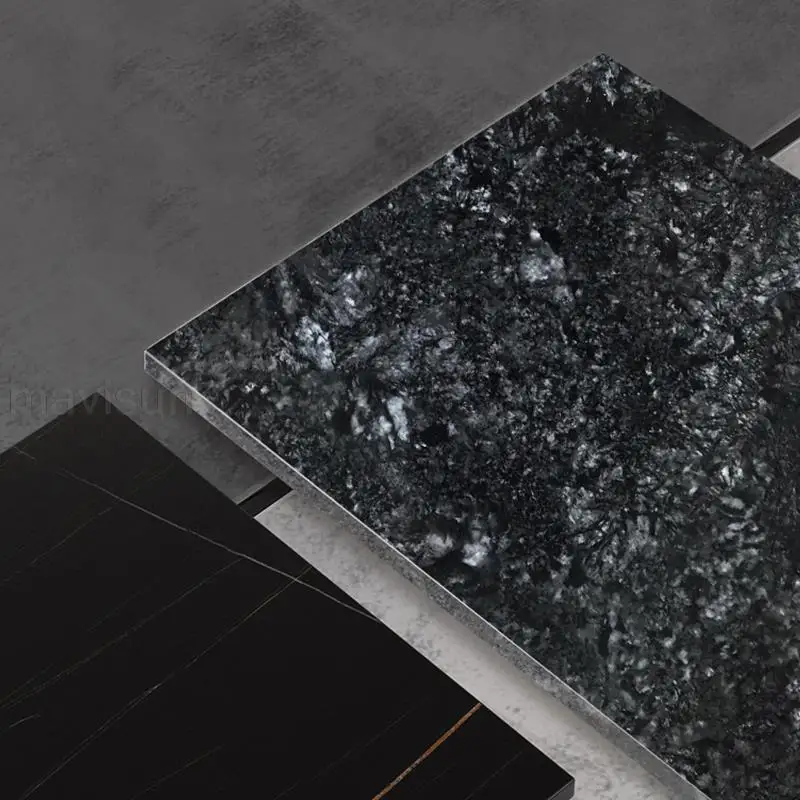 Italian Black Marble Sideboard For Decoration Kitchen Buffet Multi-drawers Furniture Narrow Entrance Cabinet In The Living Room