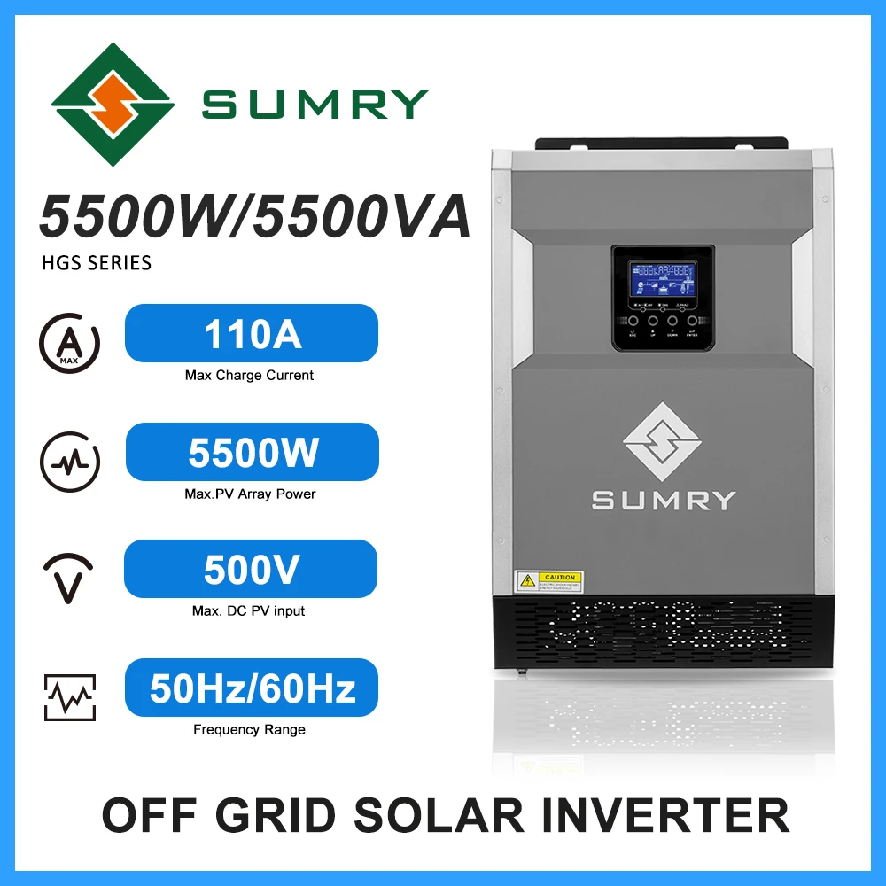 SUMRYHGSOffGridSolarInverterWorkwithoutbattery3555kw48V