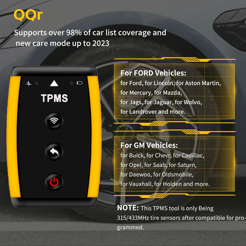 QQr ڵ  α׷ , Gm & Ford TPMS  н Ȱȭ , Ÿ̾ з 缳 TPMS 
