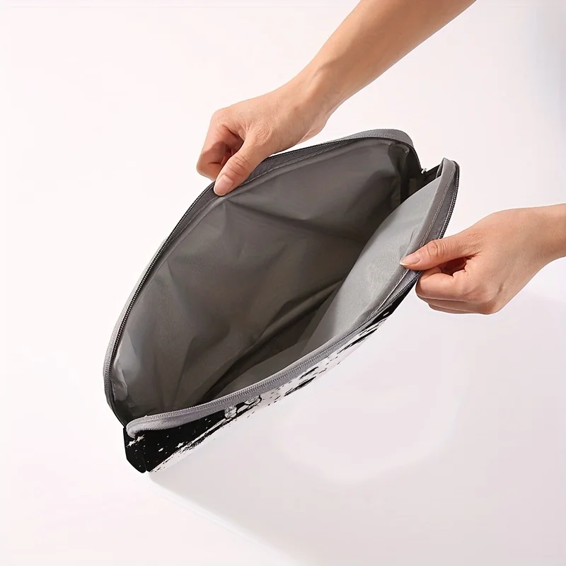 One piece set, two styles, astronaut patterned laptop bag and briefcase, suitable for 14 inch laptops