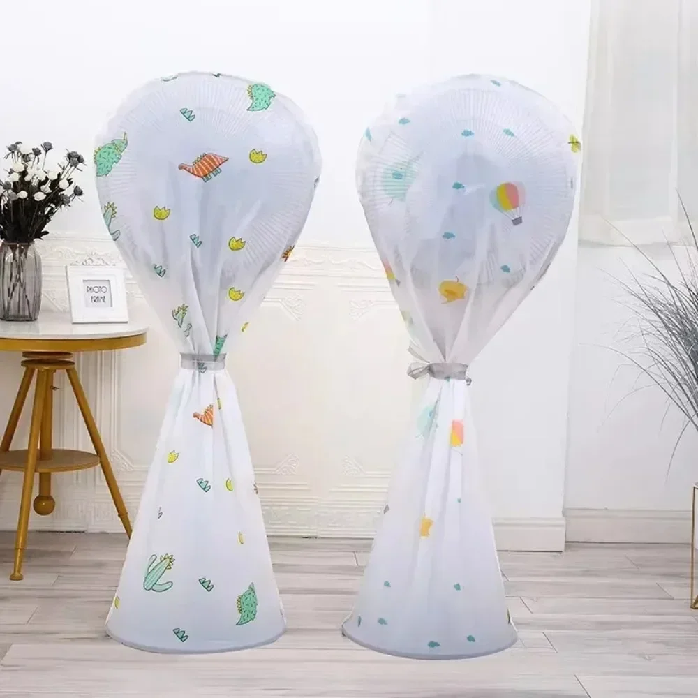 Two Style Washable Fan Sleeve Waterproof Dustproof Protective Standing Round Electric Cover for Pedestal Stand Fan Floor Fan