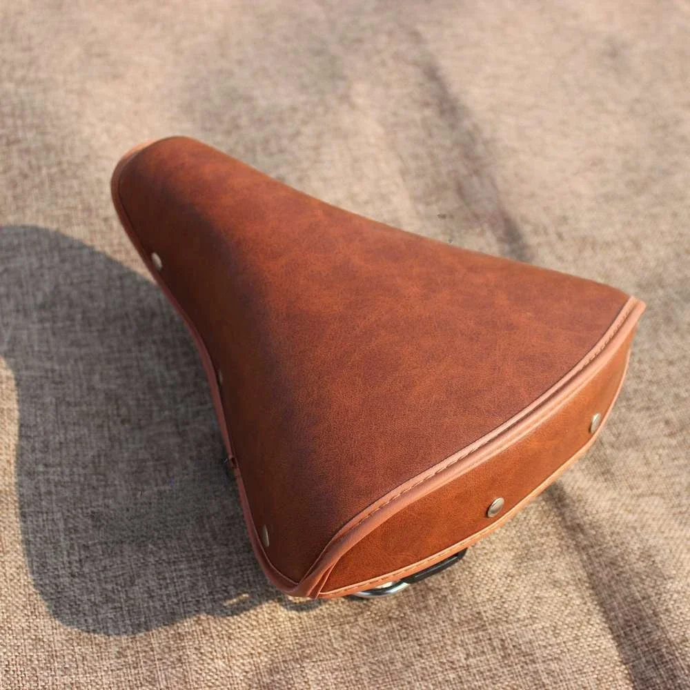 

Retro Bicycle Saddle Can Be Hung with Tail Bag Universal Thickened Bike Seat Bike Acessories