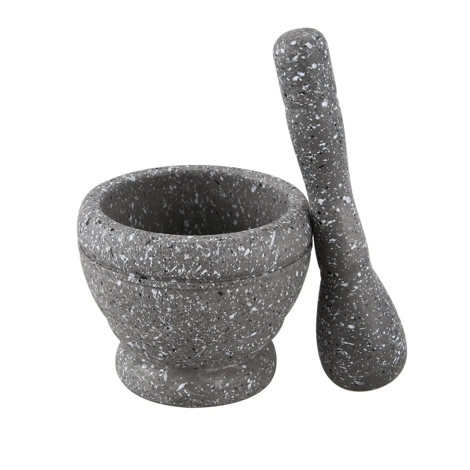 

Garlic Masher Garlic Jar Garlic Bowl Mashing Medicine Jar Household Multifunctional Wood Mortar Pestle Kitchen Gadget Gray