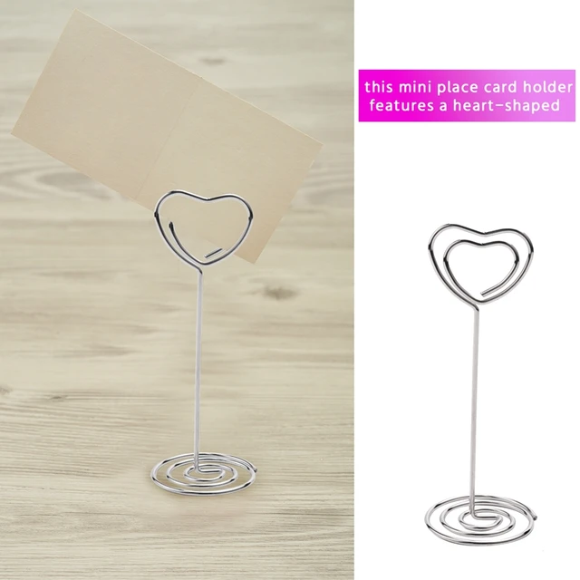 5 Pieces Metal Table Recipe Menu Wedding Party Place Card Holder Photo Picture  Holder Stand Clip Table Number Holder - Card Holder & Note Holder -  AliExpress