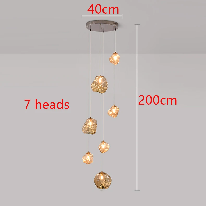 7 head LED pendant light