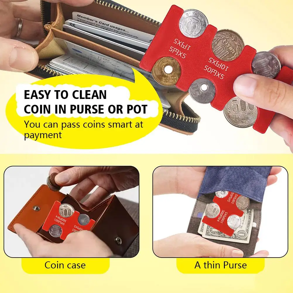 Coin Dispenser Coin Collection Purse Wallet Organizer Holder For Car Changer Holder Portable Euro Storage C1Y0 coin purse coin wallet change bag