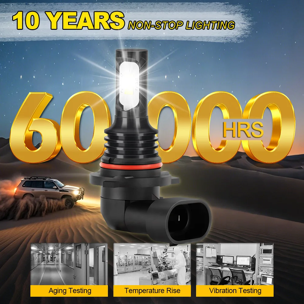 2X 12V 20000LM 자동차 전면 안개등 HB4 9006 LED 안개등 90W 플러그 앤 플레이 6000K 백색 (도요타 코롤라 2005 2006 2007 2008년)
