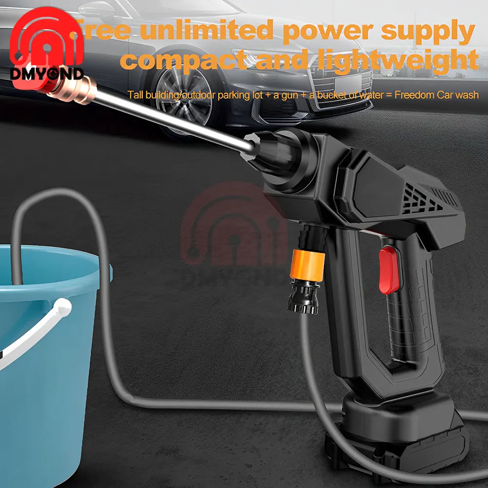 High Quality Portable High Pressure Cordless Electric Car Washer Gun With Rechargeable Battery Power CleaningCar Wash Spray Gun гель для душа для абсолютной красоты тела body wash with roucou oil absolute beautifying body wash