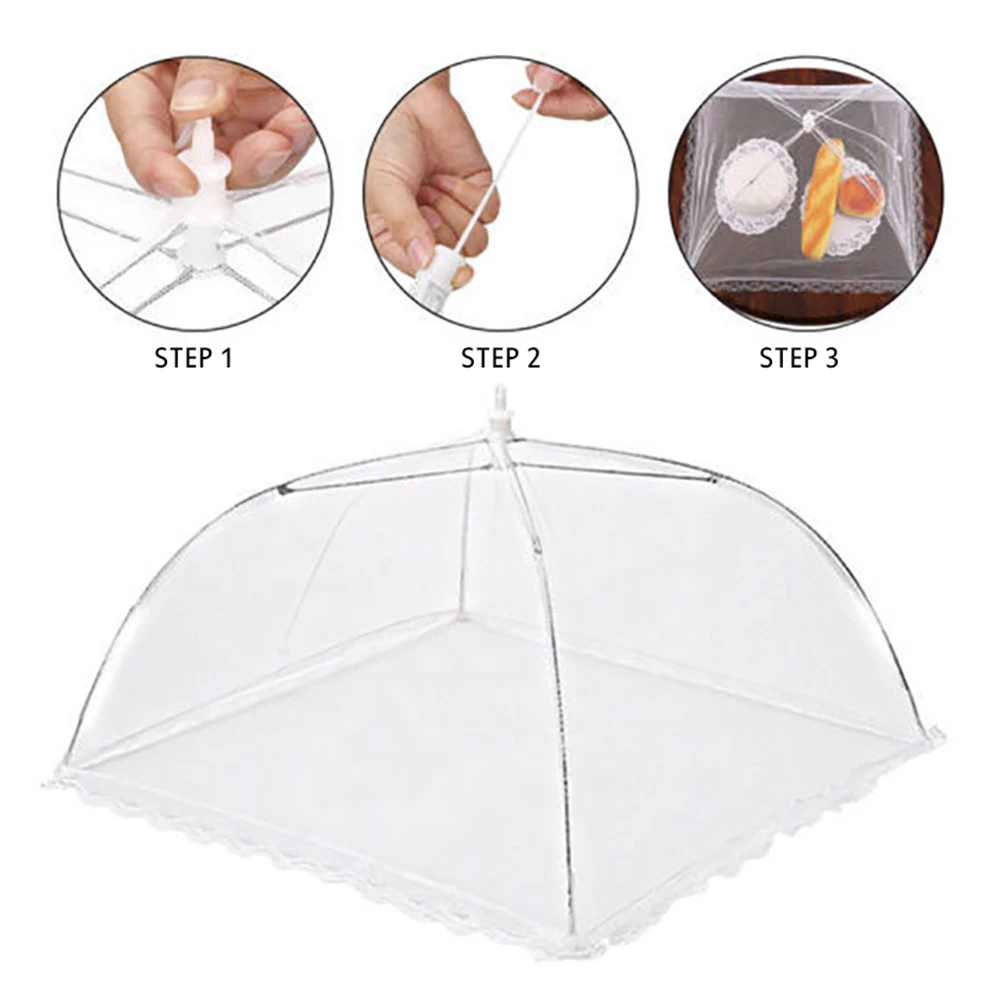 Food Cover Portable Foldable Table Food Covers Household Umbrella Picnic Barbecue Party Anti Mosquito Fly
