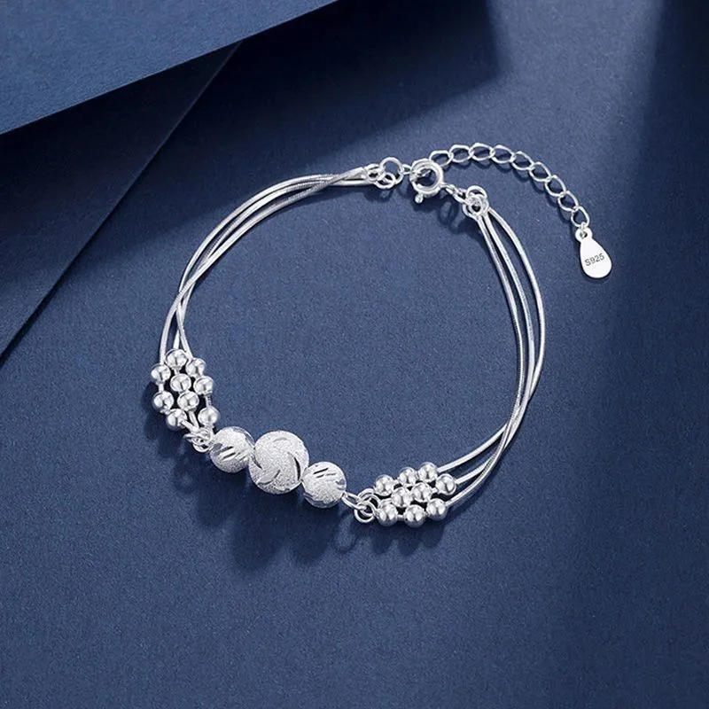 925 Sterling Silver Beautiful Stars Bracelets for Women