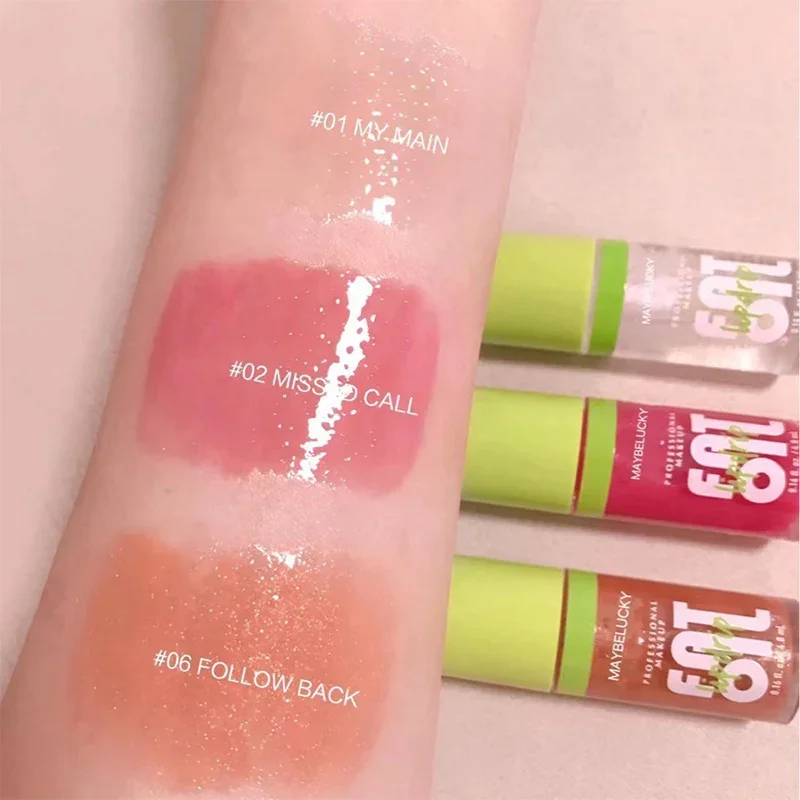 Makeup Lip Gloss Mirror Glossy Lasting Pearl Beep Lip Waterproof Oil Moisturize Non-stick Cup Gloss Glaze Cosmetic lip gloss lip makeup lip glaze lip oil