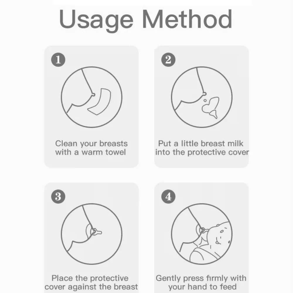 Nipple Shields for Breastfeeding Newborn Contact Nipple Guards for Breast Feeding with Flat Inverted Nipples