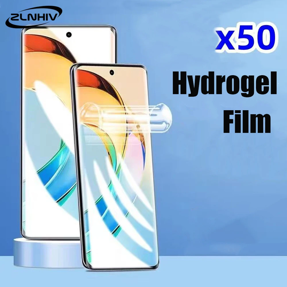 

ZLNHIV Hydrogel film For Honor 90 80 70 60 50 pro plus lite SE GT flat protective for Honor X50i X50 Not Glass screen protector