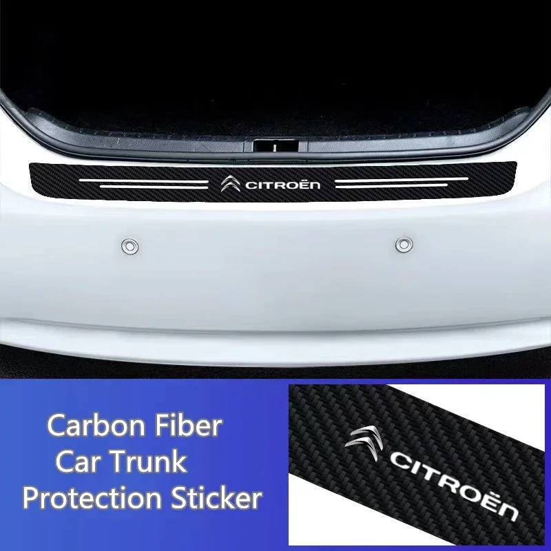 Carbon Fiber Car Sticker Car Door Trunk Protective Decal For Citroen C4 C3 C5 C1 C2 C8 Berlingo Picasso Saxo Jumpy C-Elysee