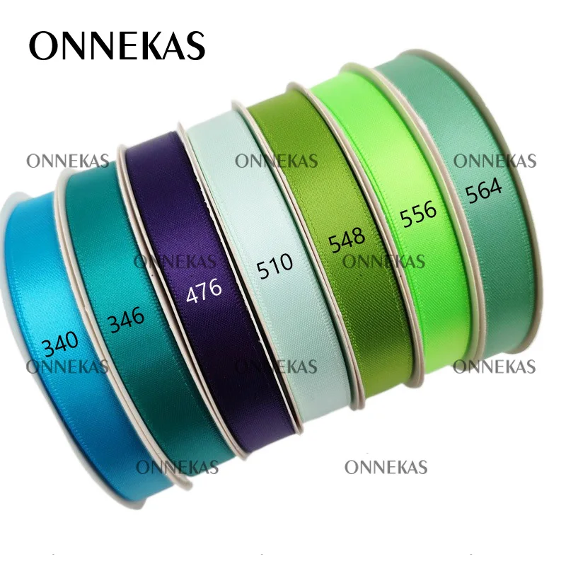 1/2" 13mm Double Face Satin Ribbon Tape Polyester Double Sided Silky Ribbon Crafts
