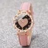 Kegllect 5PCS Women Quartz Watch Set for Gift Heart Shaped Rhinestone Accessories   Mother Her 6
