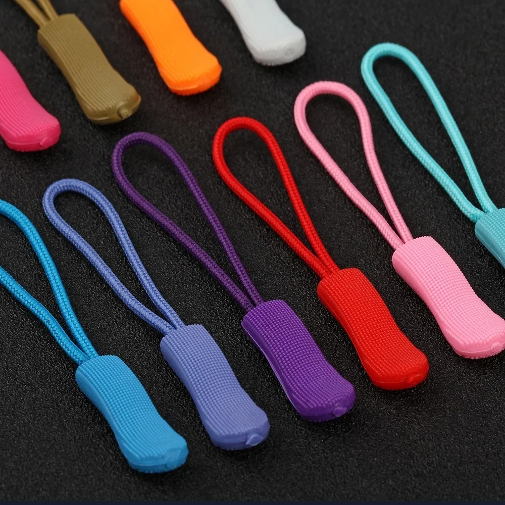 

10/20pcs Zipper Pull Puller End Fit Rope Tag Replacement Clip Broken Buckle Fixer Zip Cord Tab Travel Bag Suitcase Tent Backpack